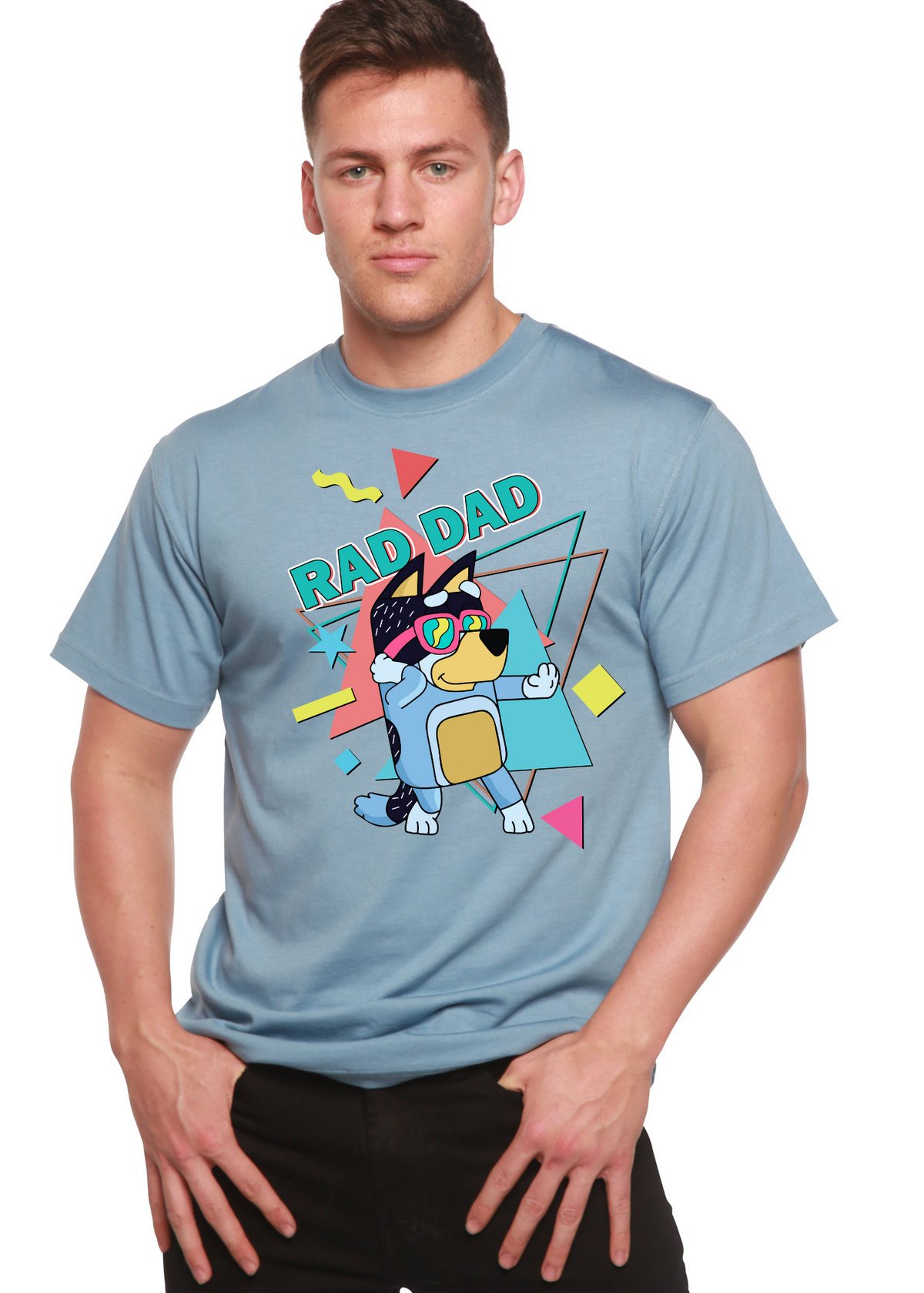 Bamboo Men's Rad Dad Graphic T-Shirt – Soft Funny Father's Day Tee