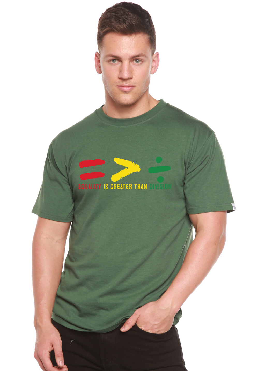 Bamboo Men's Unity Graphic T-Shirt – Soft Casual Printed Tee