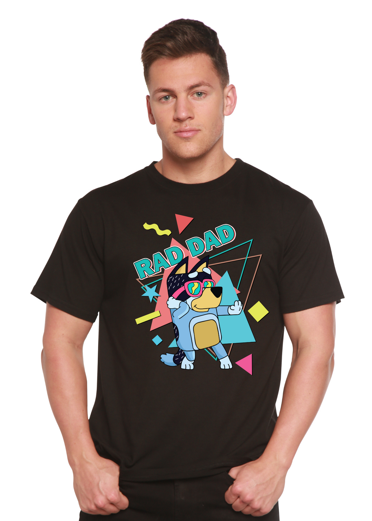 Bamboo Men's Rad Dad Graphic T-Shirt – Soft Funny Father's Day Tee