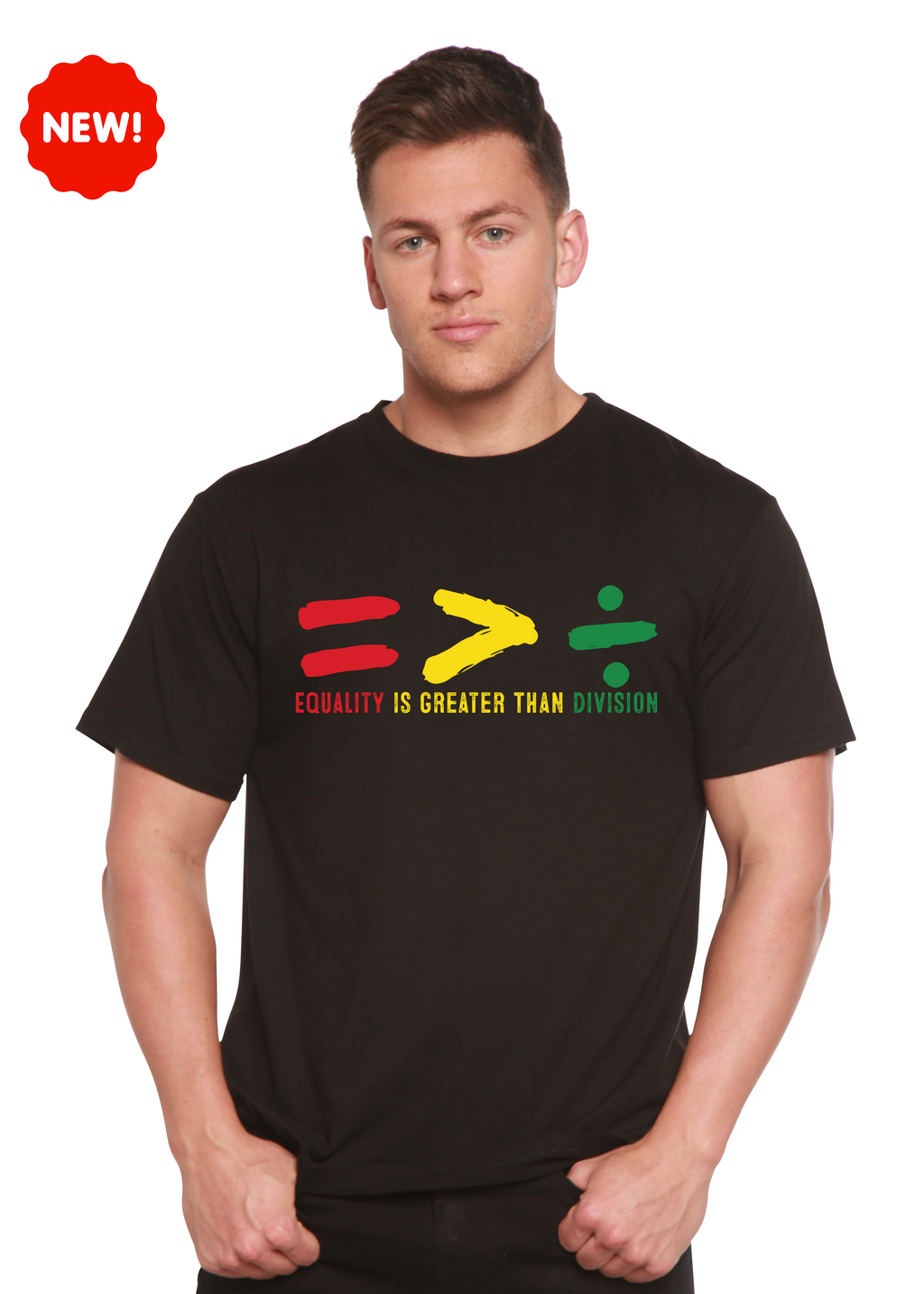Bamboo Men's Unity Graphic T-Shirt – Soft Casual Printed Tee