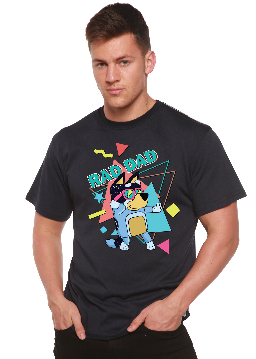 Bamboo Men's Rad Dad Graphic T-Shirt – Soft Funny Father's Day Tee