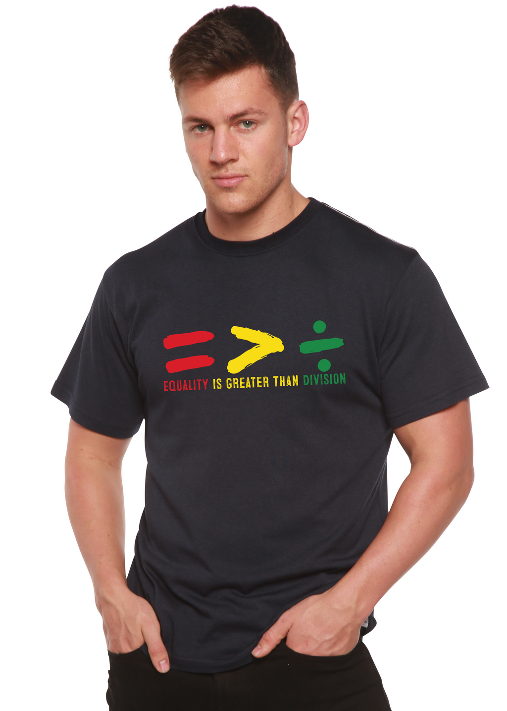 Bamboo Men's Unity Graphic T-Shirt – Soft Casual Printed Tee