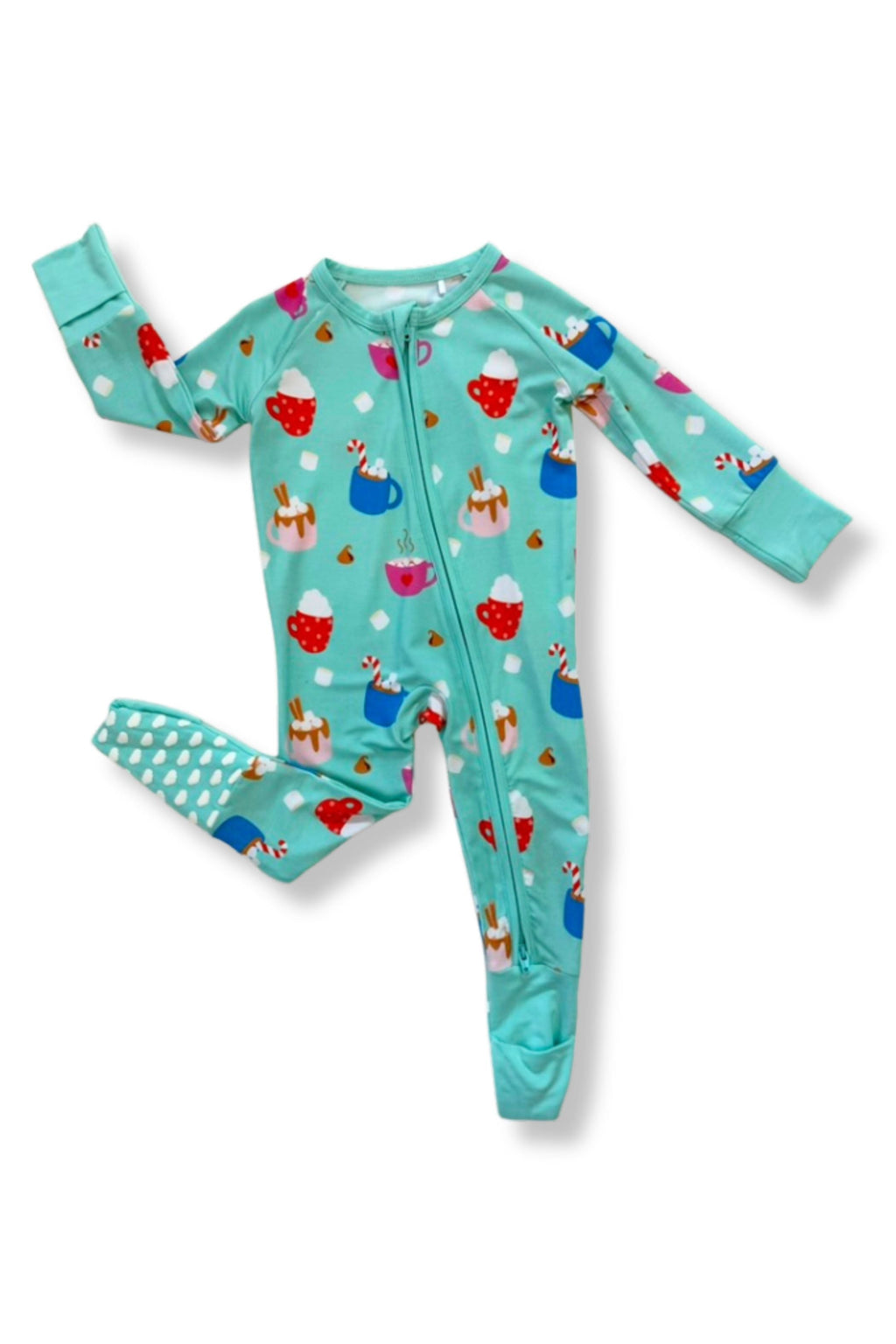 Bamboo Baby Zippy Pajamas – Soft Christmas Holiday Print Sleeper