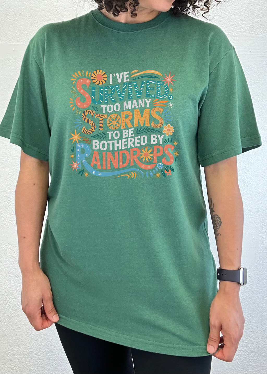 Bamboo Men's Storm Survivor Graphic T-Shirt – Soft Casual Printed Tee