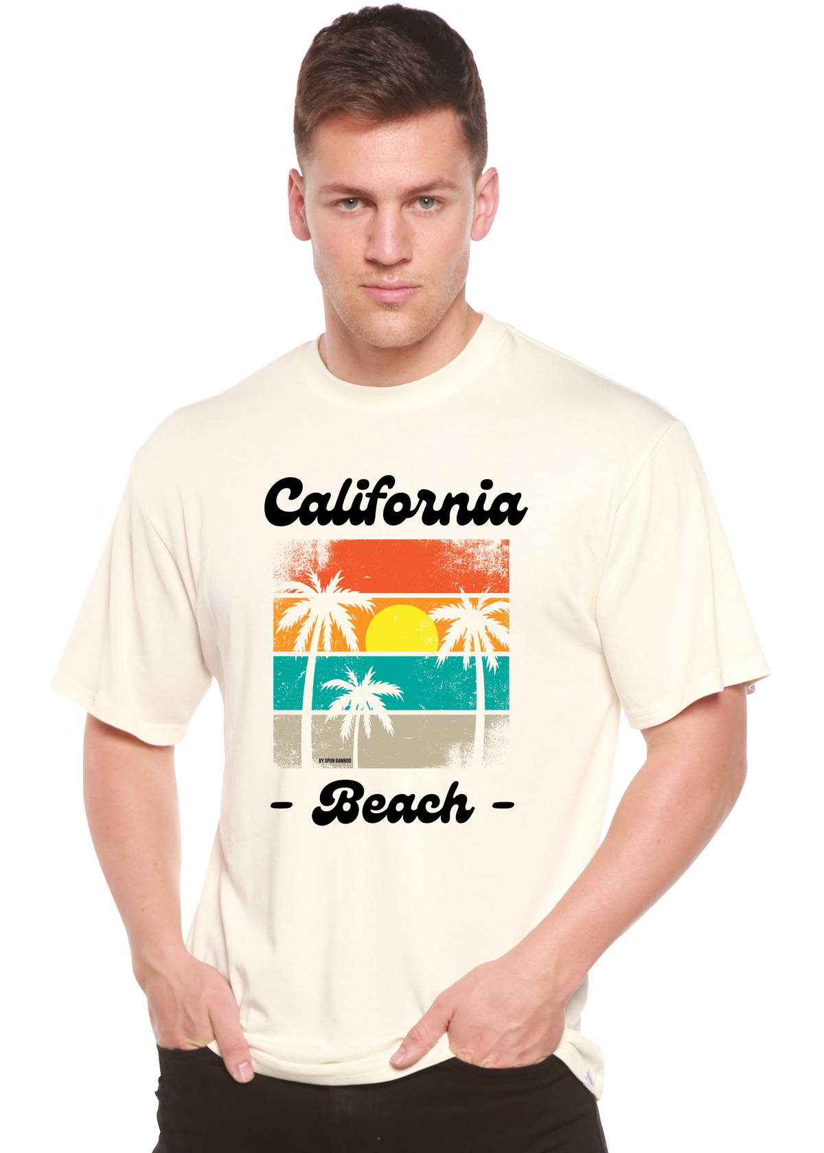 Bamboo Men's California Graphic T-Shirt – Soft Casual Printed Tee