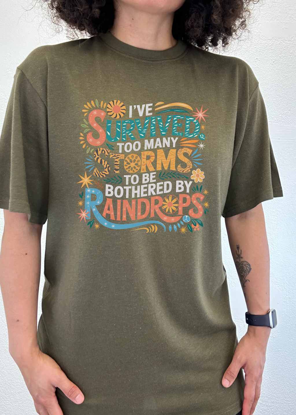 Bamboo Men's Storm Survivor Graphic T-Shirt – Soft Casual Printed Tee