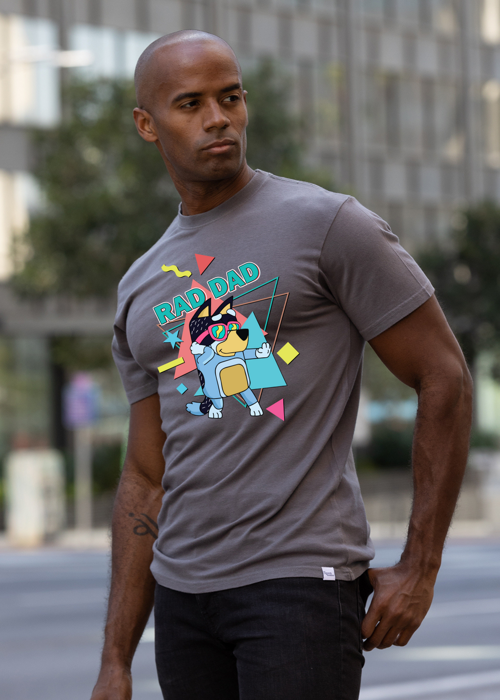 Bamboo Men's Rad Dad Graphic T-Shirt – Soft Funny Father's Day Tee
