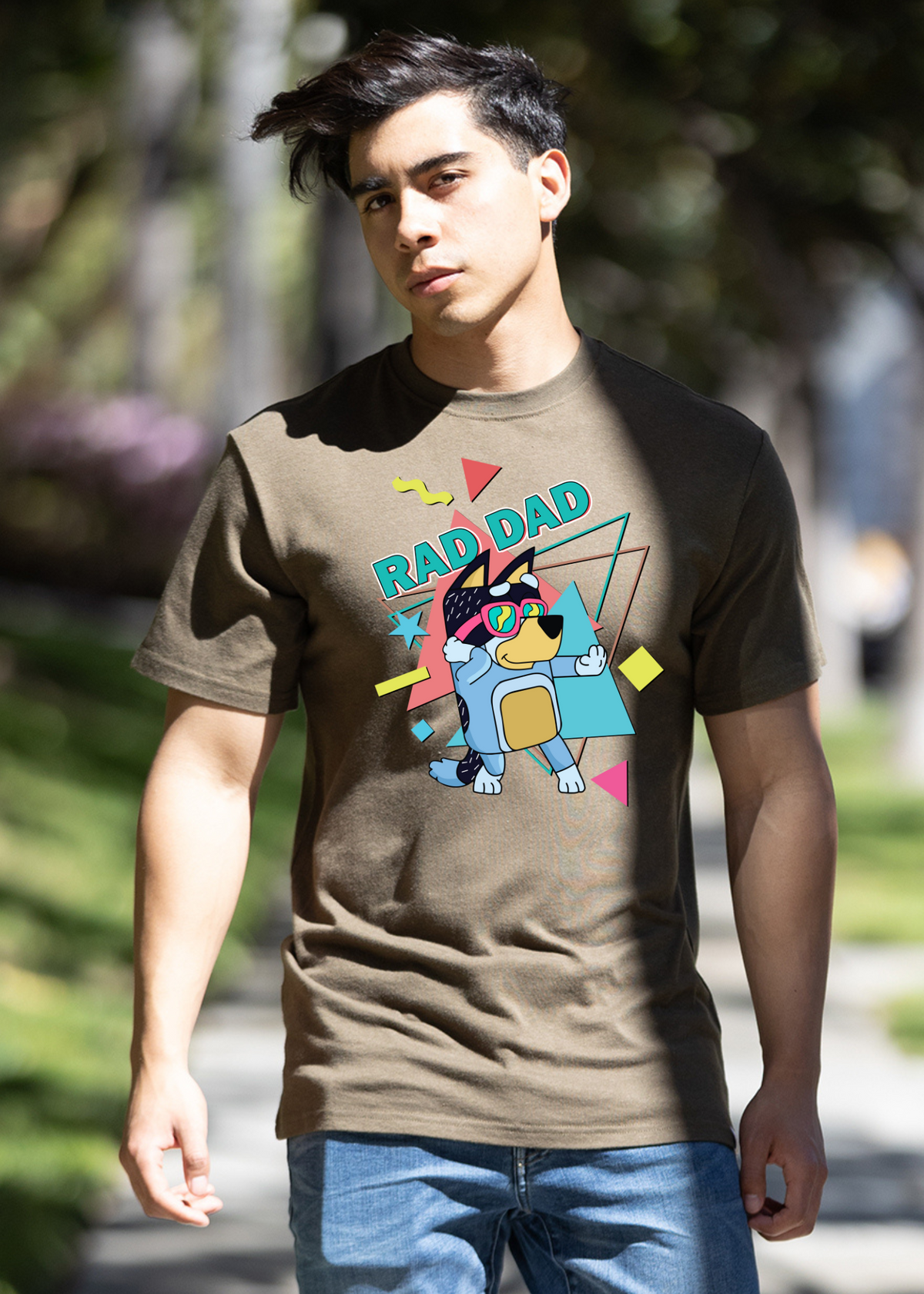 Bamboo Men's Rad Dad Graphic T-Shirt – Soft Funny Father's Day Tee
