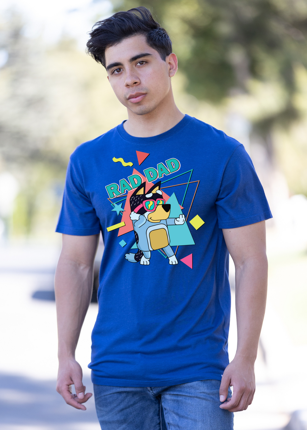 Bamboo Men's Rad Dad Graphic T-Shirt – Soft Funny Father's Day Tee