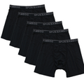 Bamboo Men's Boxer Briefs 5-Pack – Soft Supportive Underwear in Black