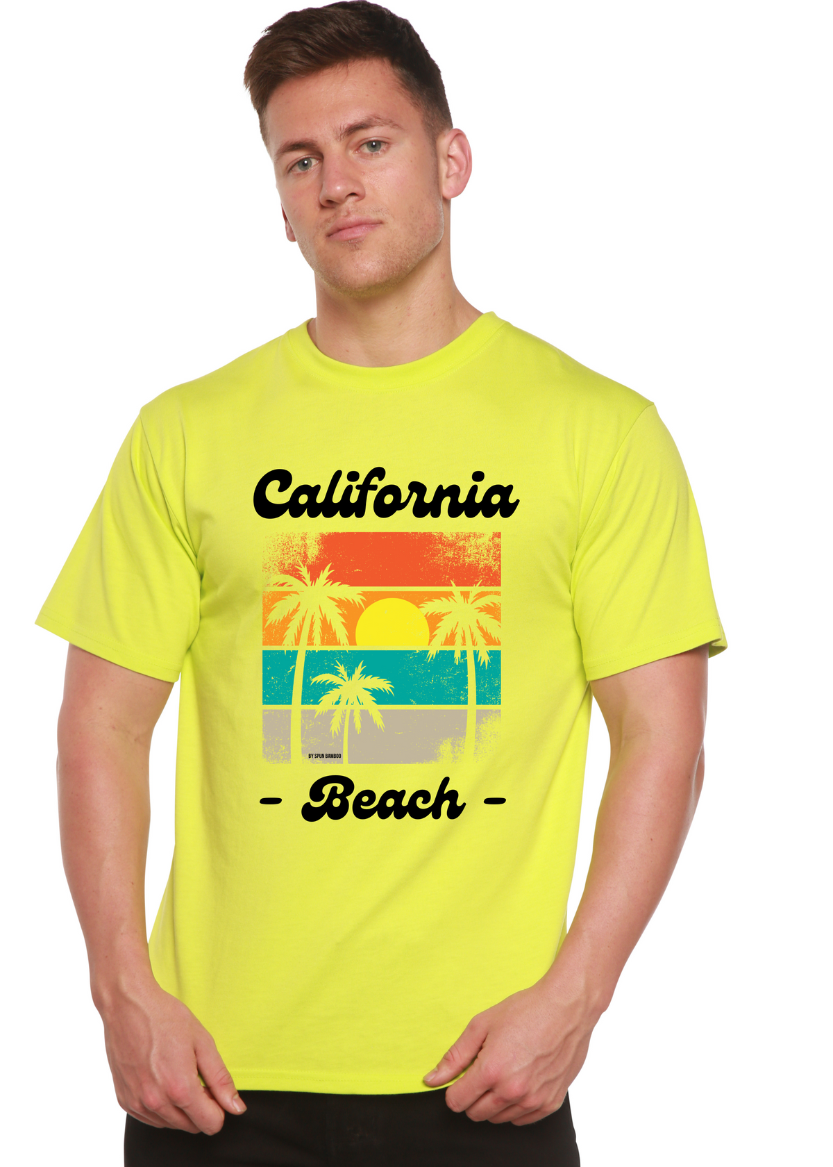 Bamboo Men's California Graphic T-Shirt – Soft Casual Printed Tee