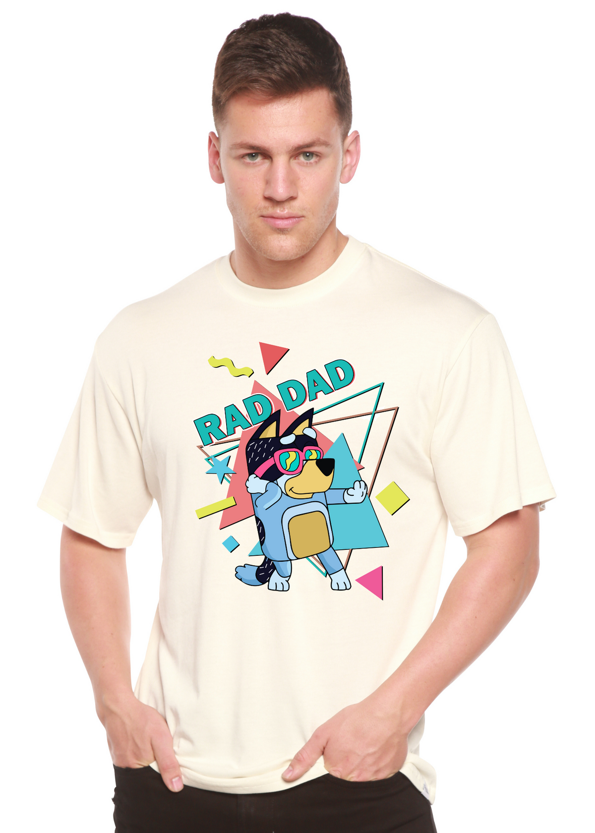 Bamboo Men's Rad Dad Graphic T-Shirt – Soft Funny Father's Day Tee