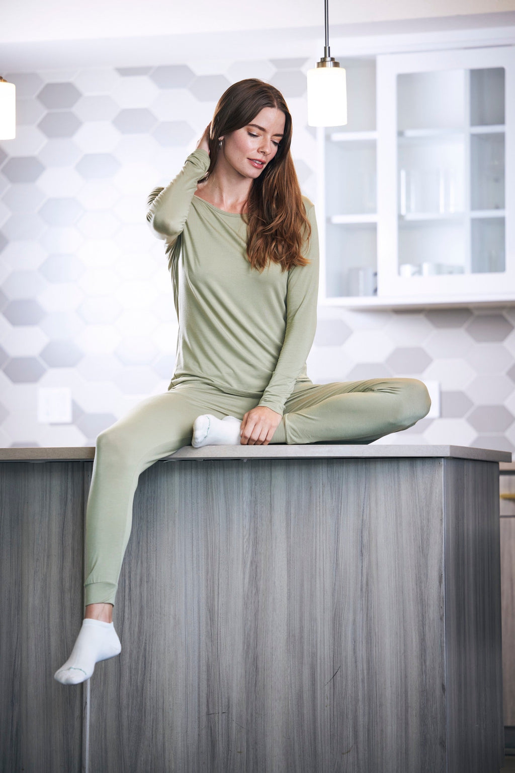 Bamboo Women's Long Sleeve Lounge Set – Soft Two-Piece Matching Set
