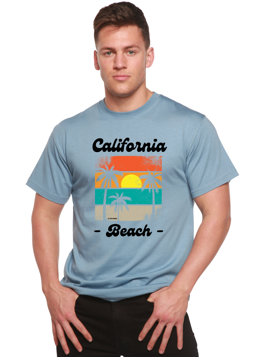 Bamboo Men's California Graphic T-Shirt – Soft Casual Printed Tee