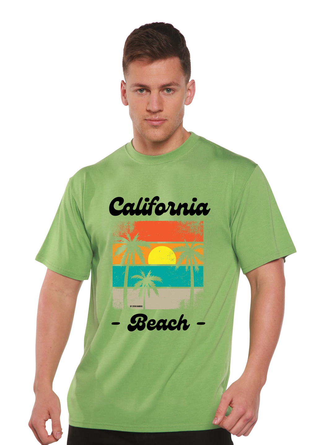 Bamboo Men's California Graphic T-Shirt – Soft Casual Printed Tee
