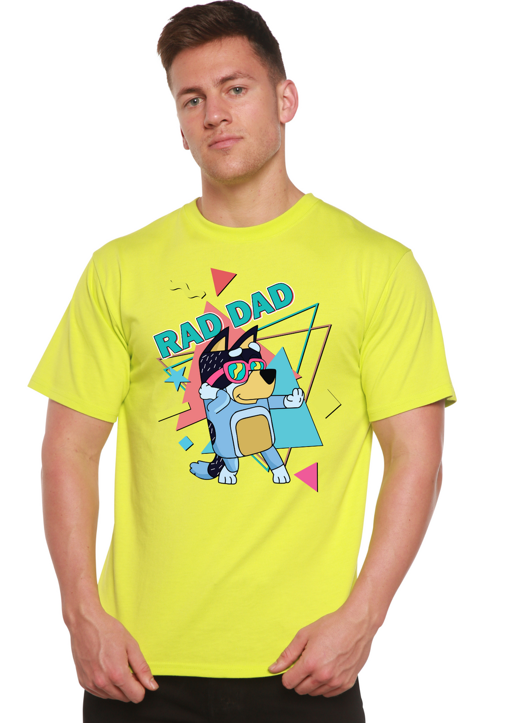 Bamboo Men's Rad Dad Graphic T-Shirt – Soft Funny Father's Day Tee