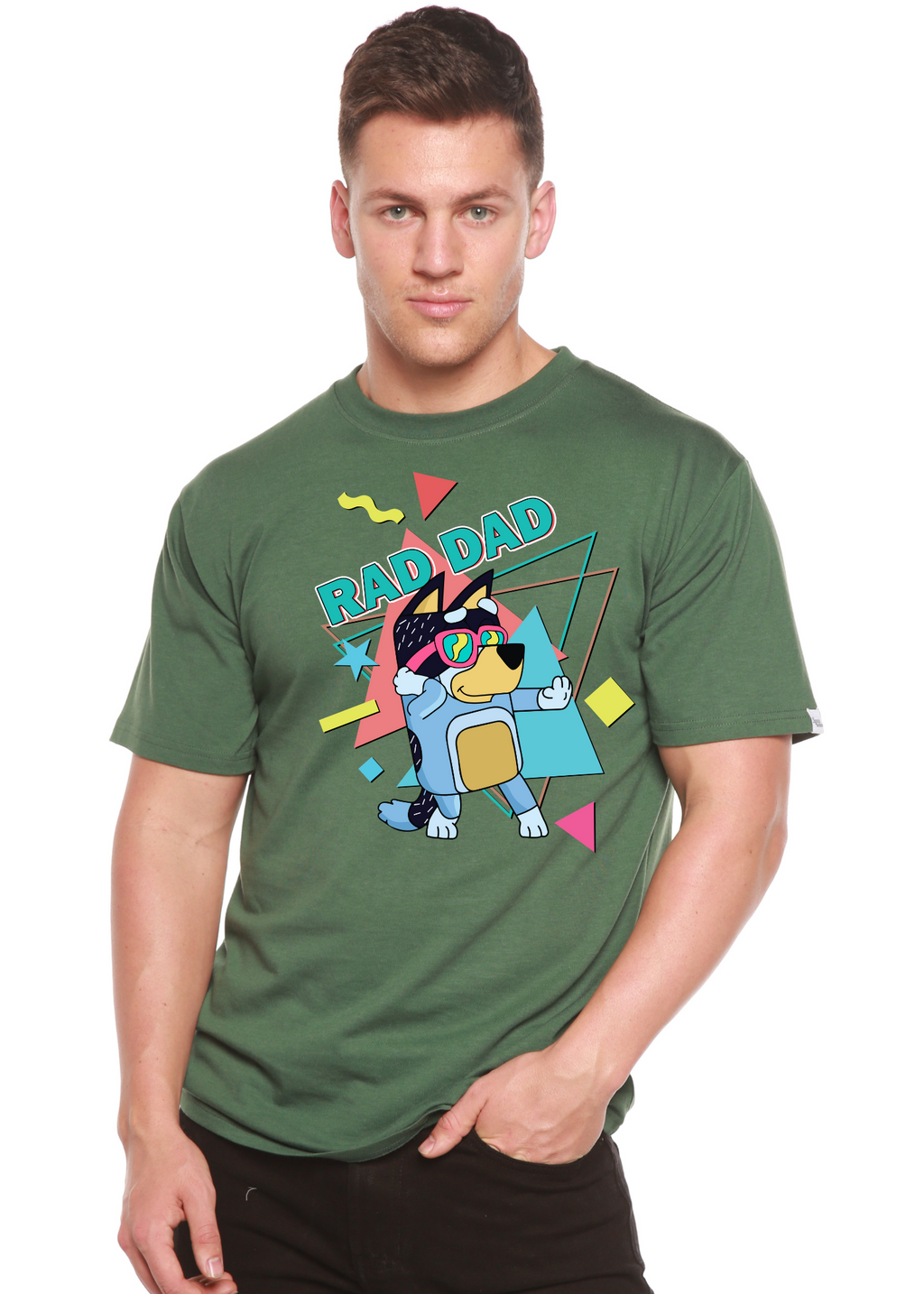 Bamboo Men's Rad Dad Graphic T-Shirt – Soft Funny Father's Day Tee