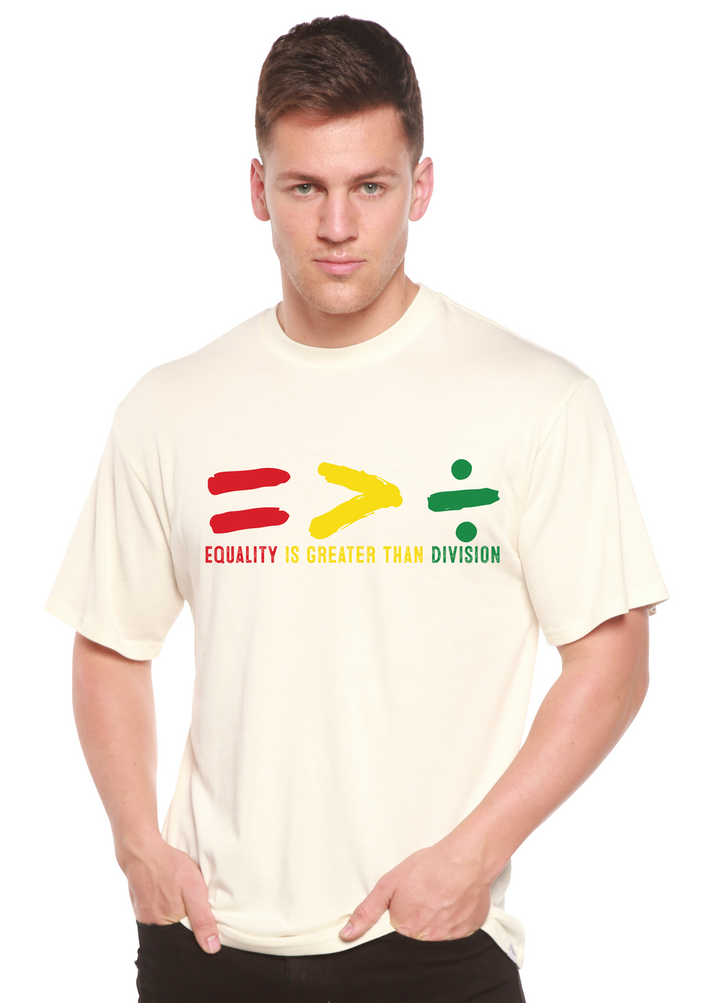 Bamboo Men's Unity Graphic T-Shirt – Soft Casual Printed Tee