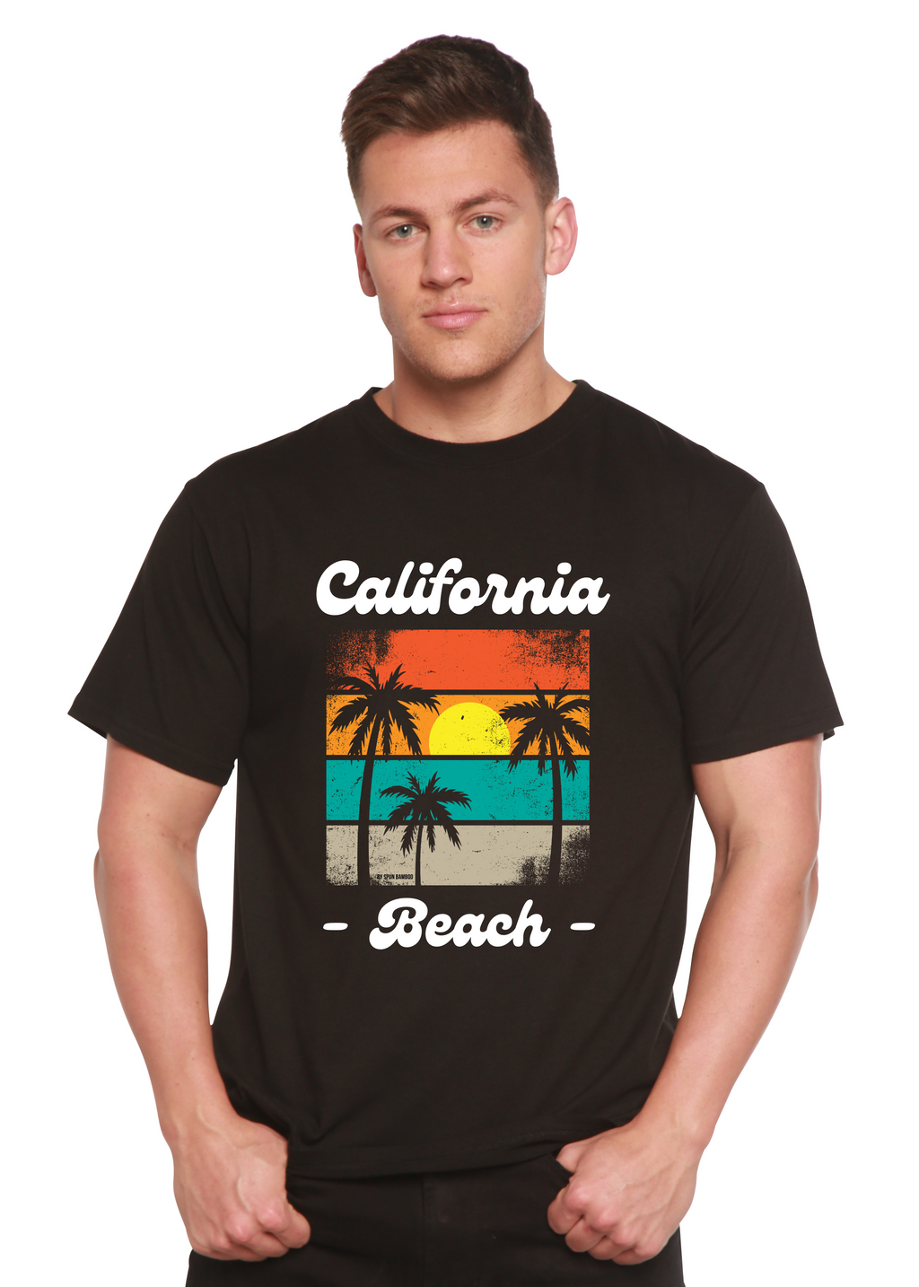 Bamboo Men's California Graphic T-Shirt – Soft Casual Printed Tee