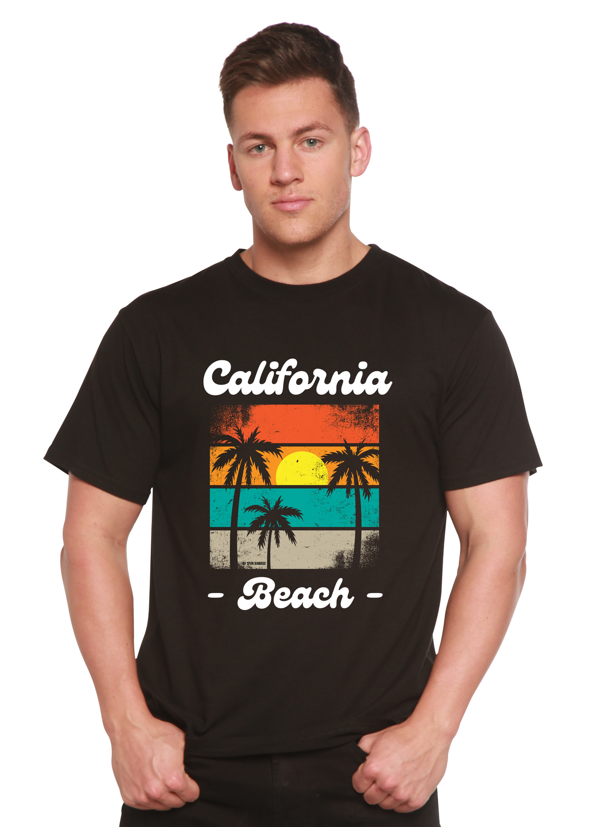 Bamboo Men's California Graphic T-Shirt – Soft Casual Printed Tee