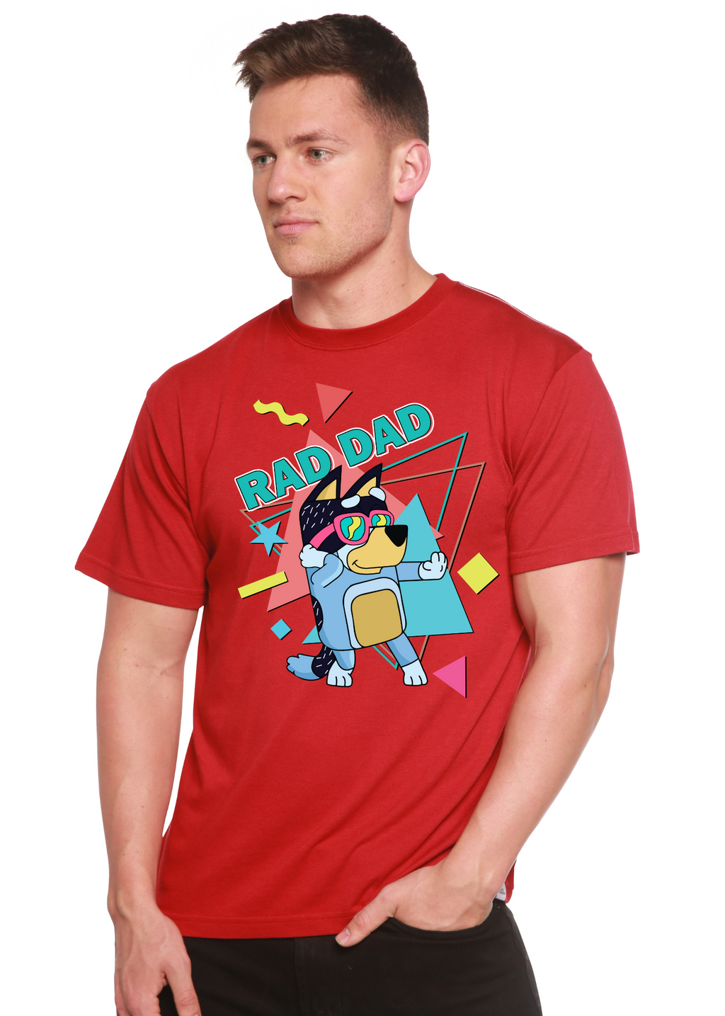 Bamboo Men's Rad Dad Graphic T-Shirt – Soft Funny Father's Day Tee