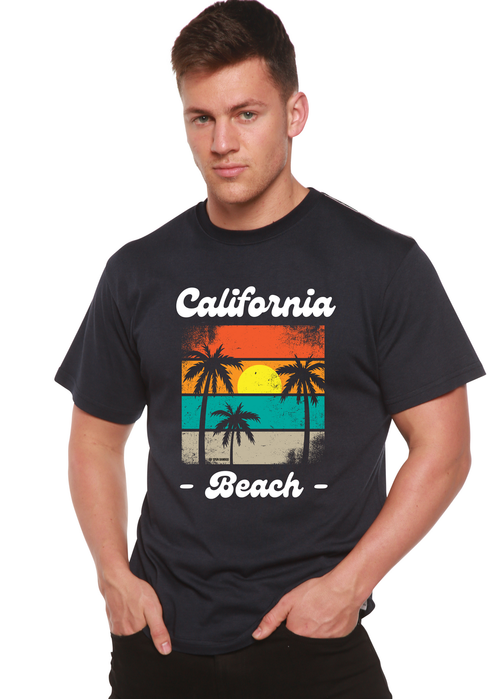 Bamboo Men's California Graphic T-Shirt – Soft Casual Printed Tee