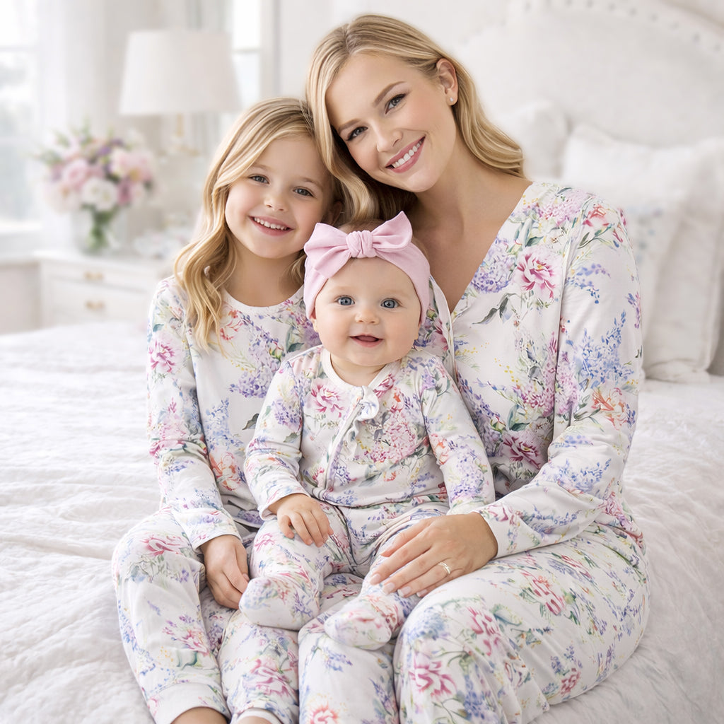 Bamboo Women's Floral Pajama Set – Soft Two-Piece Lounge Sleep Set