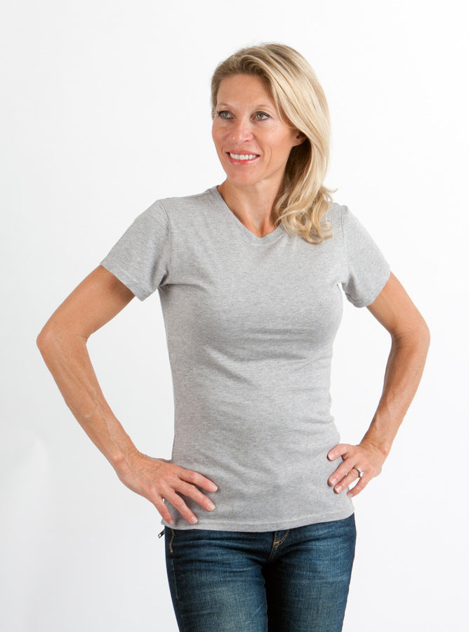 Bamboo Women's Crew Neck T-Shirt – Soft Classic Everyday Tee