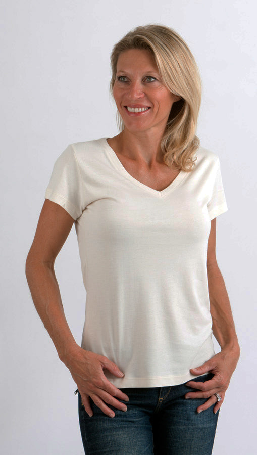 Bamboo Women's Short Sleeve T-Shirt – Soft Lightweight Casual Tee