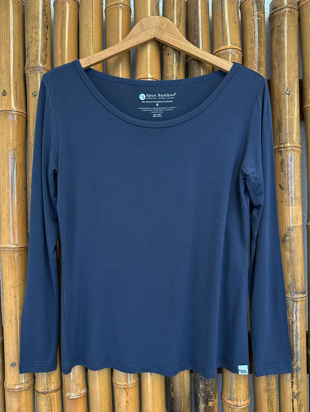 Bamboo Women's Lounge Long Sleeve Top – Soft Relaxed Fit Casual Shirt