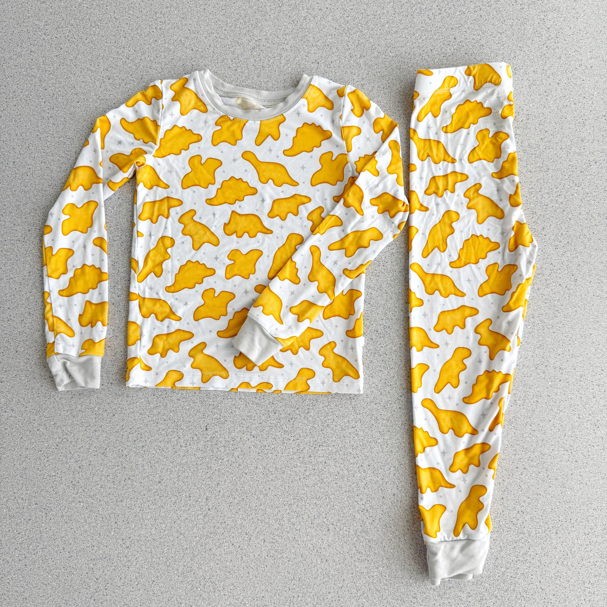 Bamboo Kids Pajamas – Soft Dino Nuggs Funny Print Two-Piece Sleep Set
