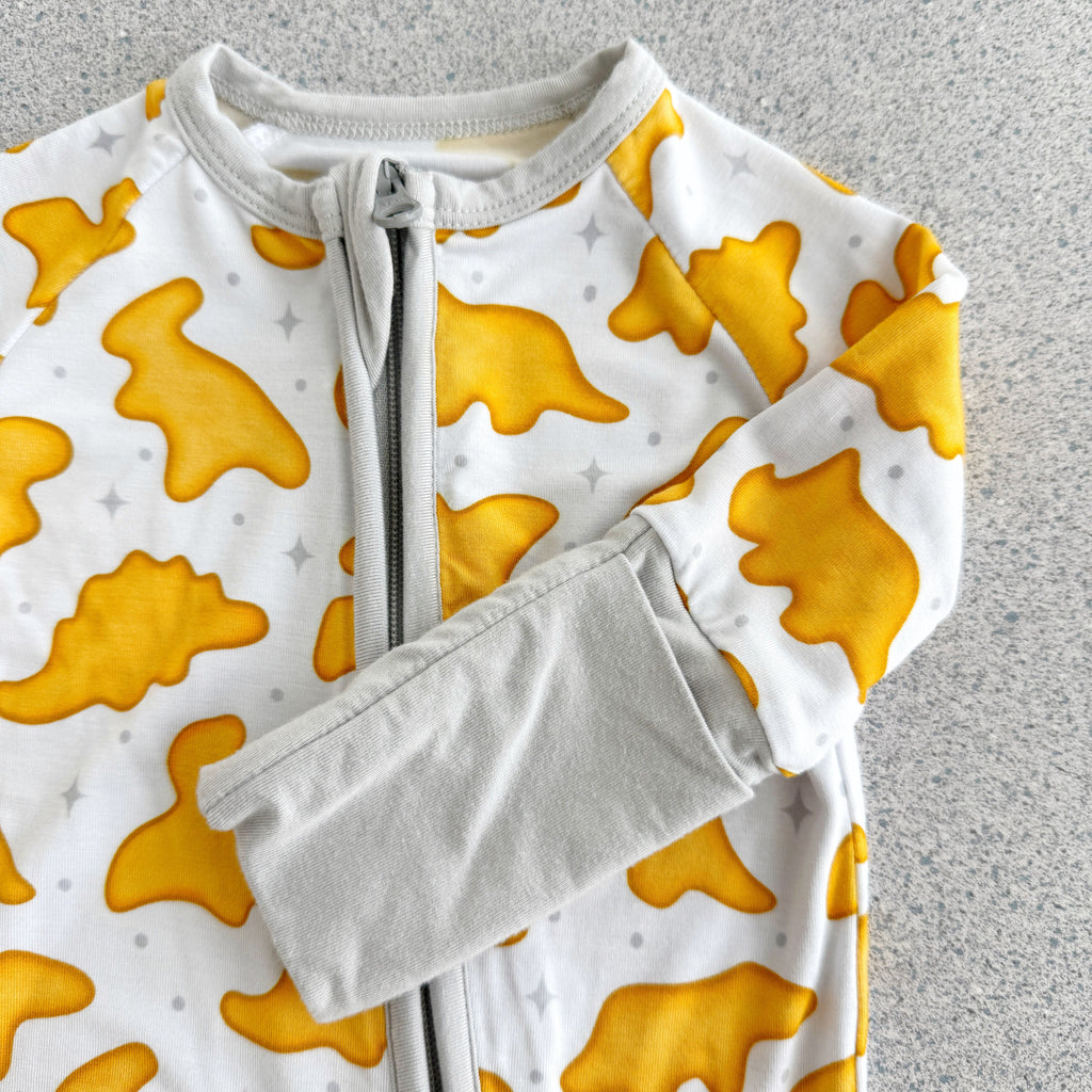 Bamboo Kids Pajamas – Soft Dino Nuggs Funny Print Two-Piece Sleep Set