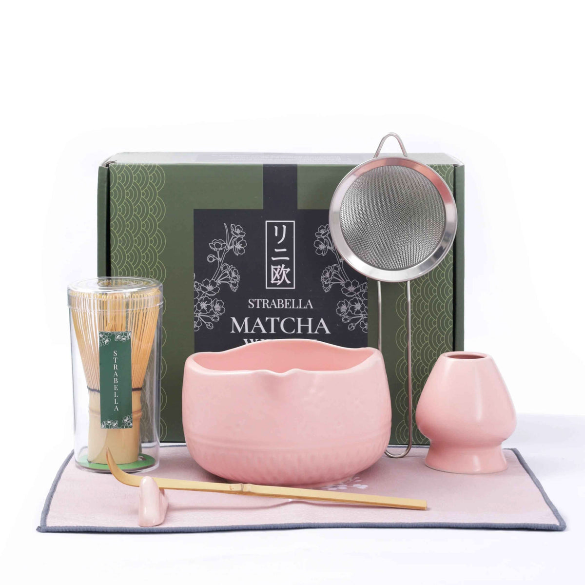 Bamboo Matcha Whisk Set – Chasen Whisk & Ceramic Chawan Tea Bowl