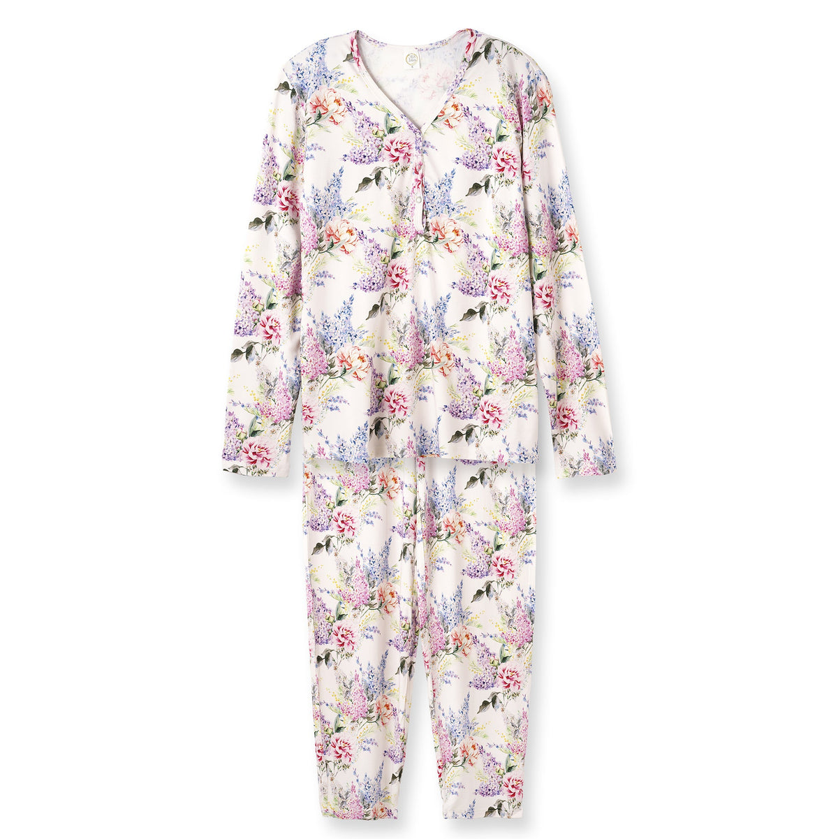 Bamboo Women's Floral Pajama Set – Soft Two-Piece Lounge Sleep Set