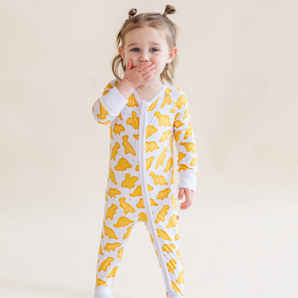 Bamboo Kids Pajamas – Soft Dino Nuggs Funny Print Two-Piece Sleep Set