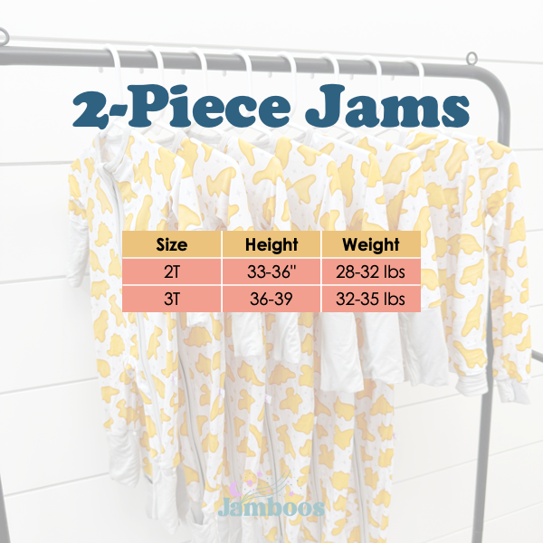 Bamboo Kids Pajamas – Soft Dino Nuggs Funny Print Two-Piece Sleep Set