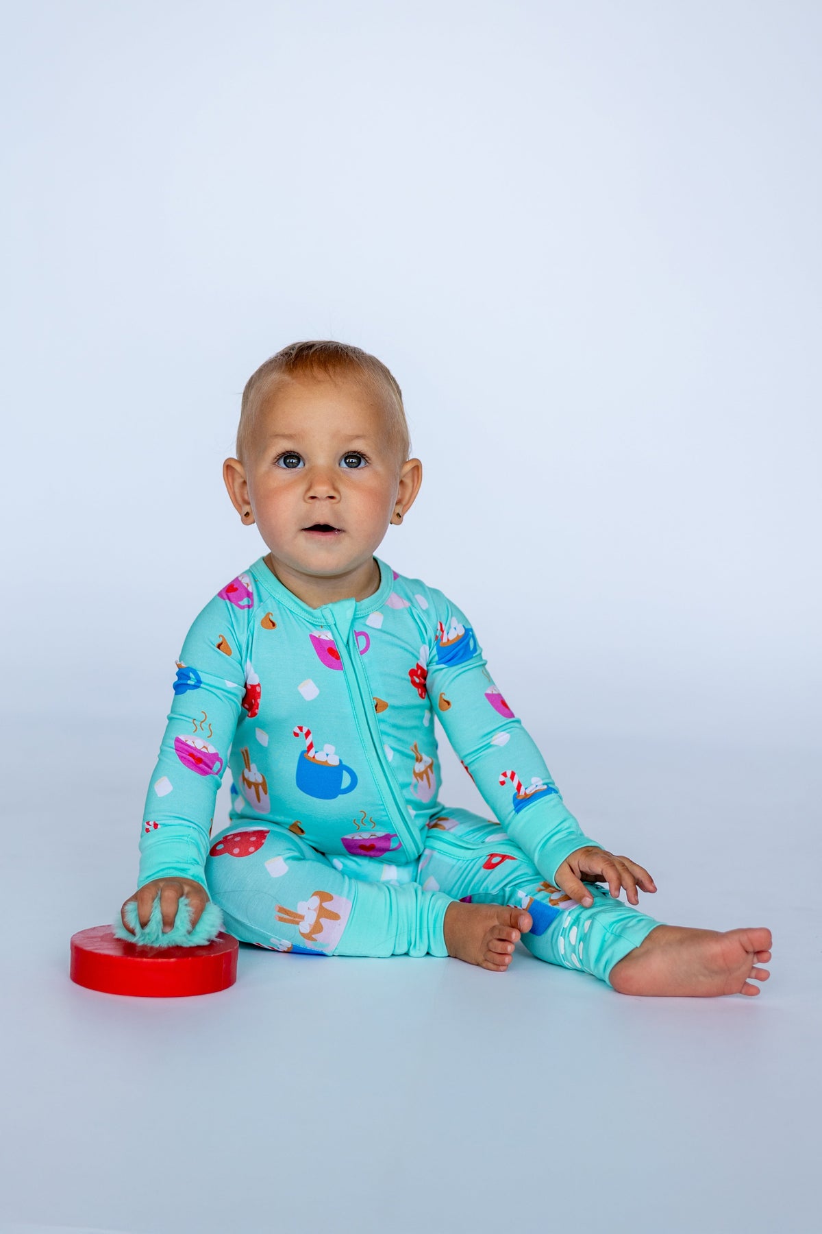 Bamboo Baby Zippy Pajamas – Soft Christmas Holiday Print Sleeper