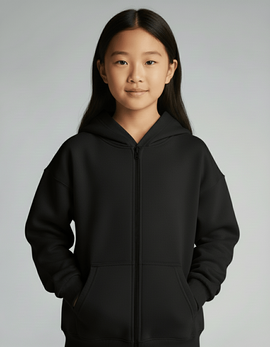 Bamboo Kids Pullover Hoodie – Soft Cozy Lounge Fleece Sweatshirt