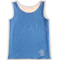 Essential Reversible Tank. Blue/white