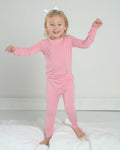 Bamboo Kids Pajama Set – Soft Two-Piece Sleep Set in Bubblegum Pink