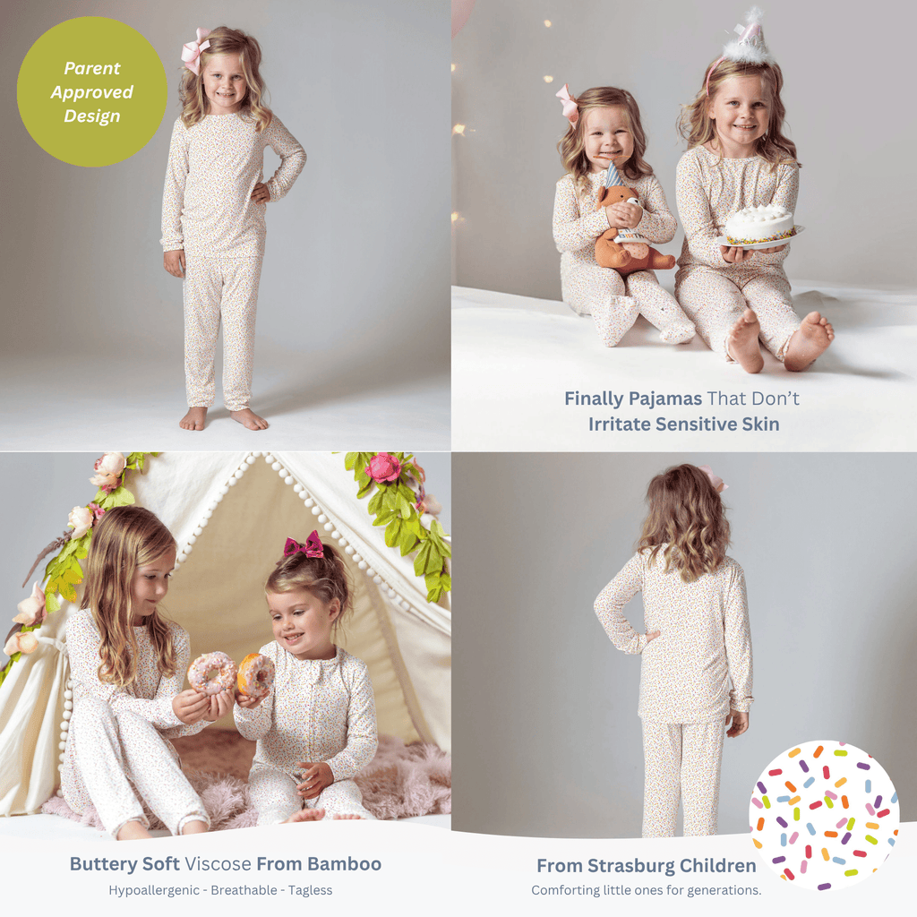 Bamboo Kids Pajama Set – Soft Two-Piece Sleep Set in Bubblegum Pink