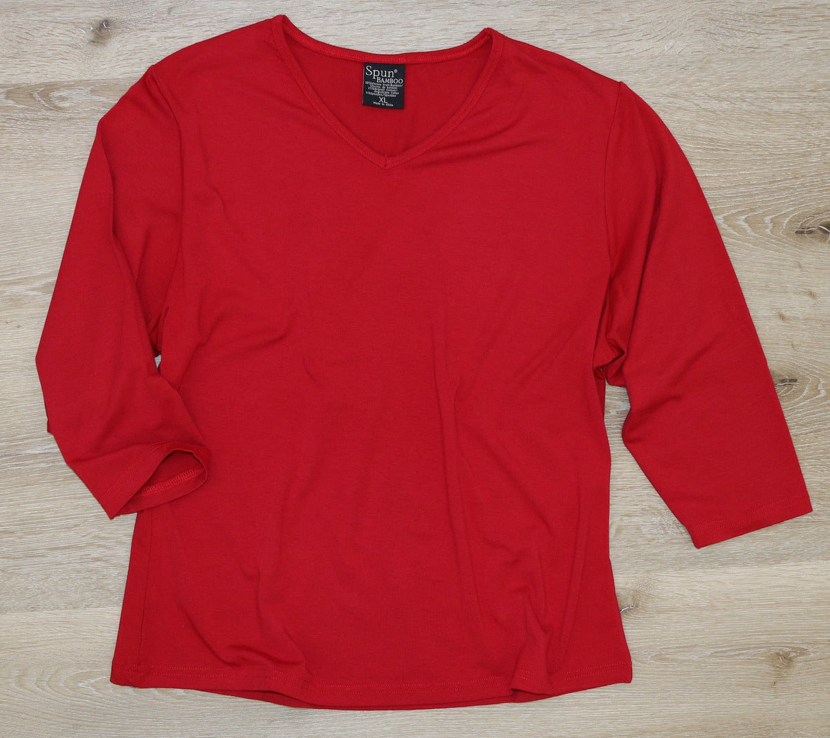 Bamboo Women's 3/4 Sleeve Top – Soft Relaxed Fit Casual Shirt