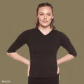 Bamboo Women's 3/4 Sleeve Top – Soft Relaxed Fit Casual Shirt