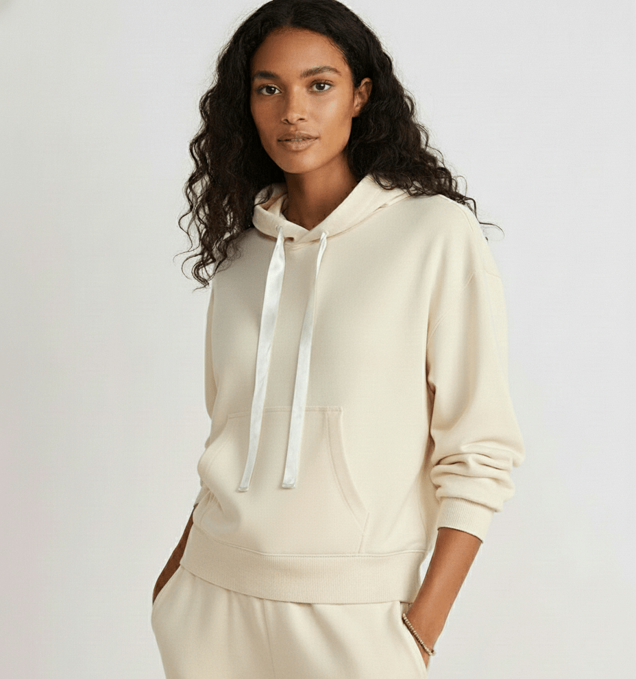 Bamboo Women's Pullover Hoodie – Cozy Lounge Fleece Sweatshirt