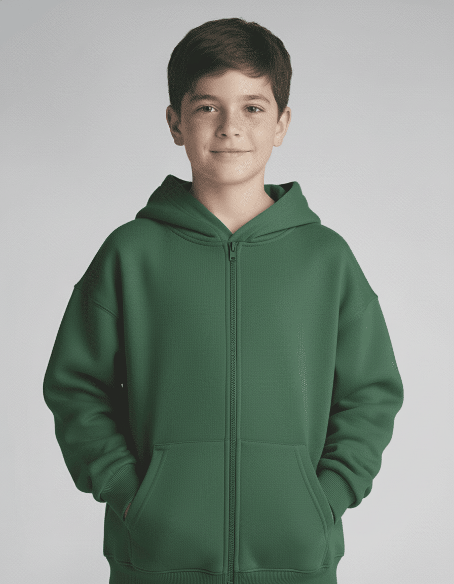 Bamboo Kids Pullover Hoodie – Soft Cozy Lounge Fleece Sweatshirt