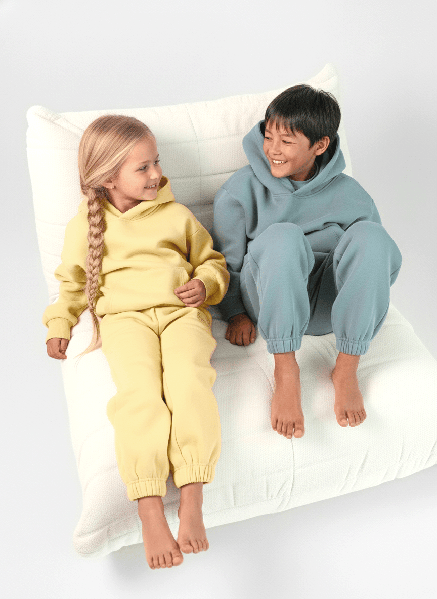 Bamboo Kids Sweatpants – Soft Relaxed Fit Lounge Jogger Pants