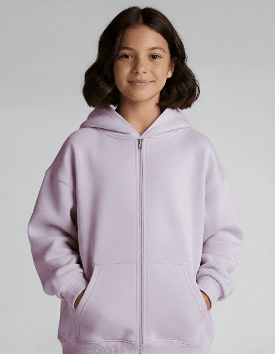 Bamboo Kids Pullover Hoodie – Soft Cozy Lounge Fleece Sweatshirt