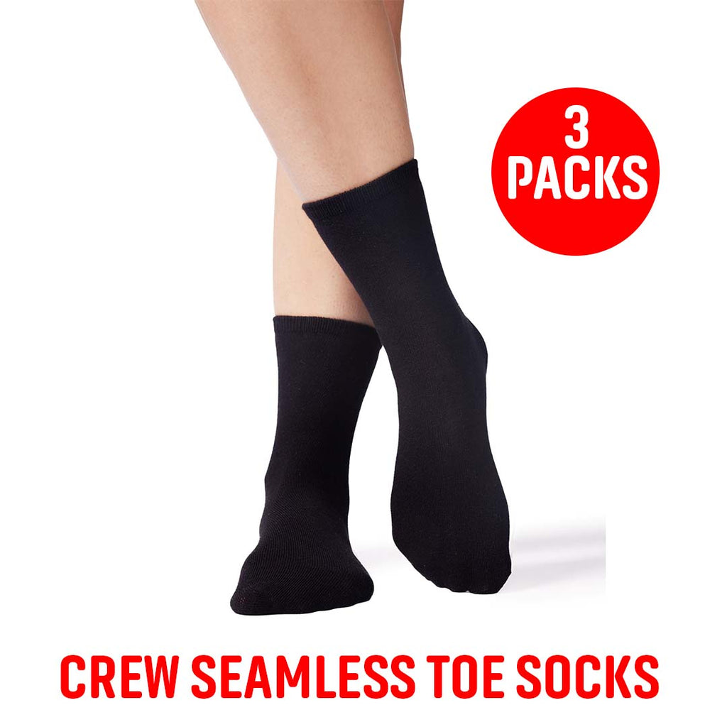 Bamboo Men's Crew Socks 3-Pack – Soft Breathable Everyday Socks