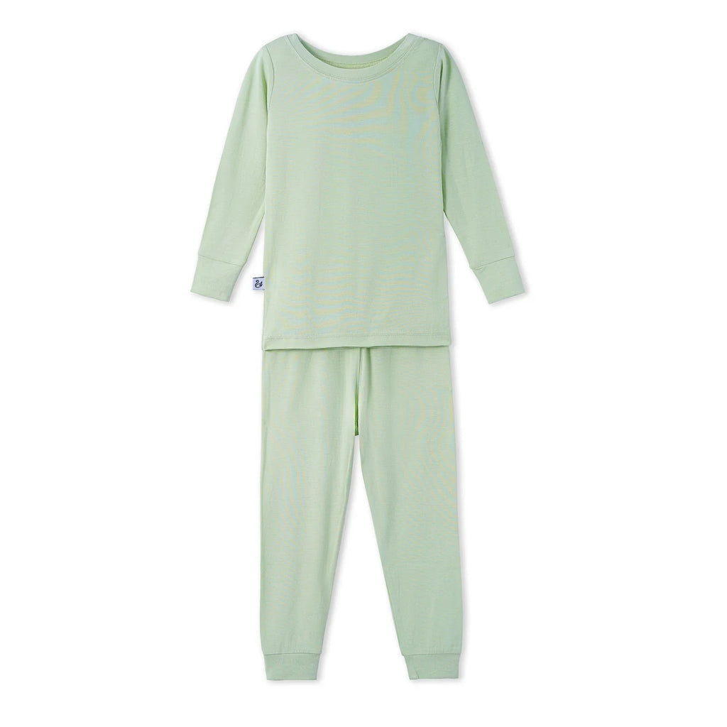 Bamboo Kids Pajama Set – Soft Two-Piece Sleep Set in Sage Green
