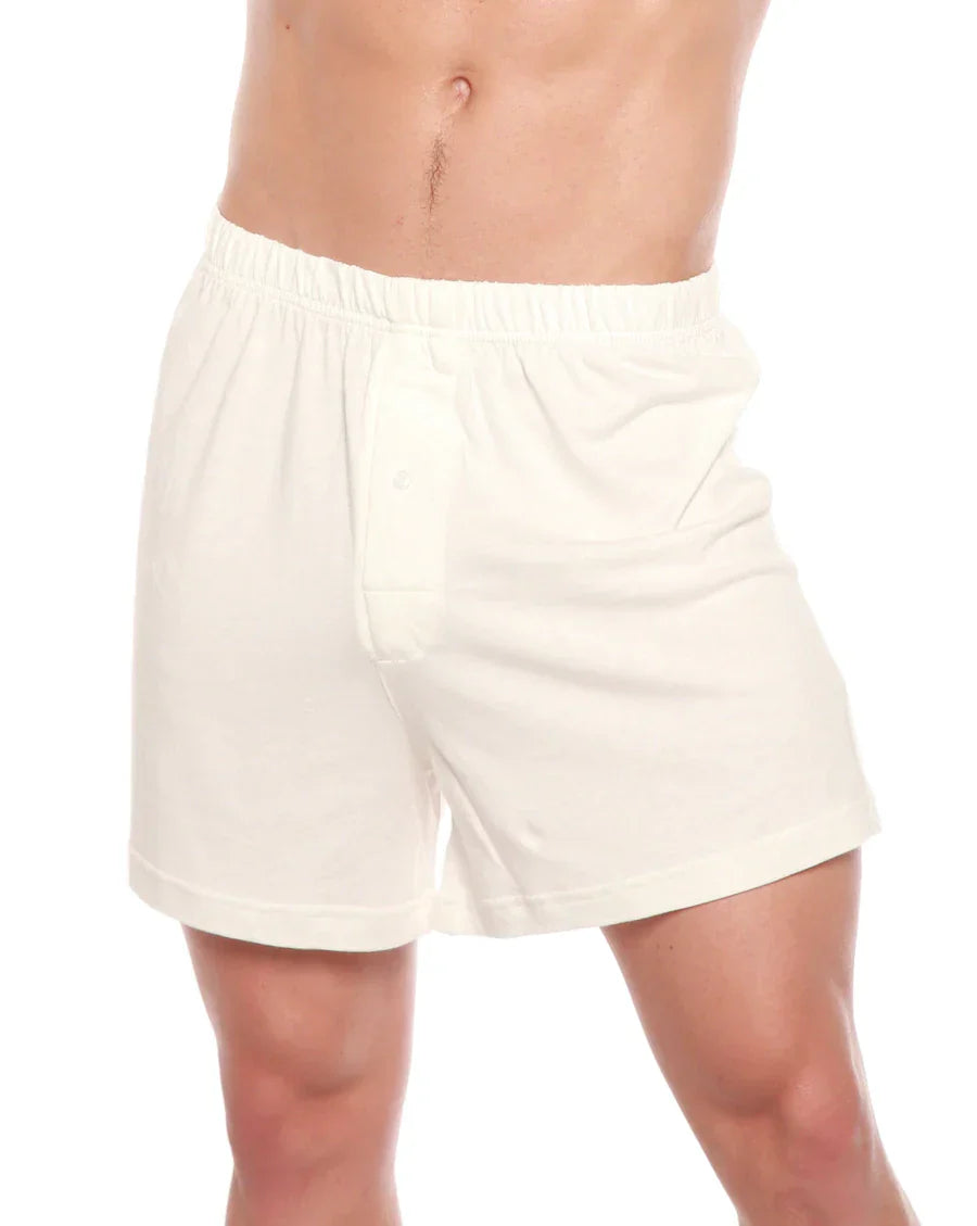 Bamboo Men's Boxers 5-Pack – Soft Breathable Everyday Underwear in Cream